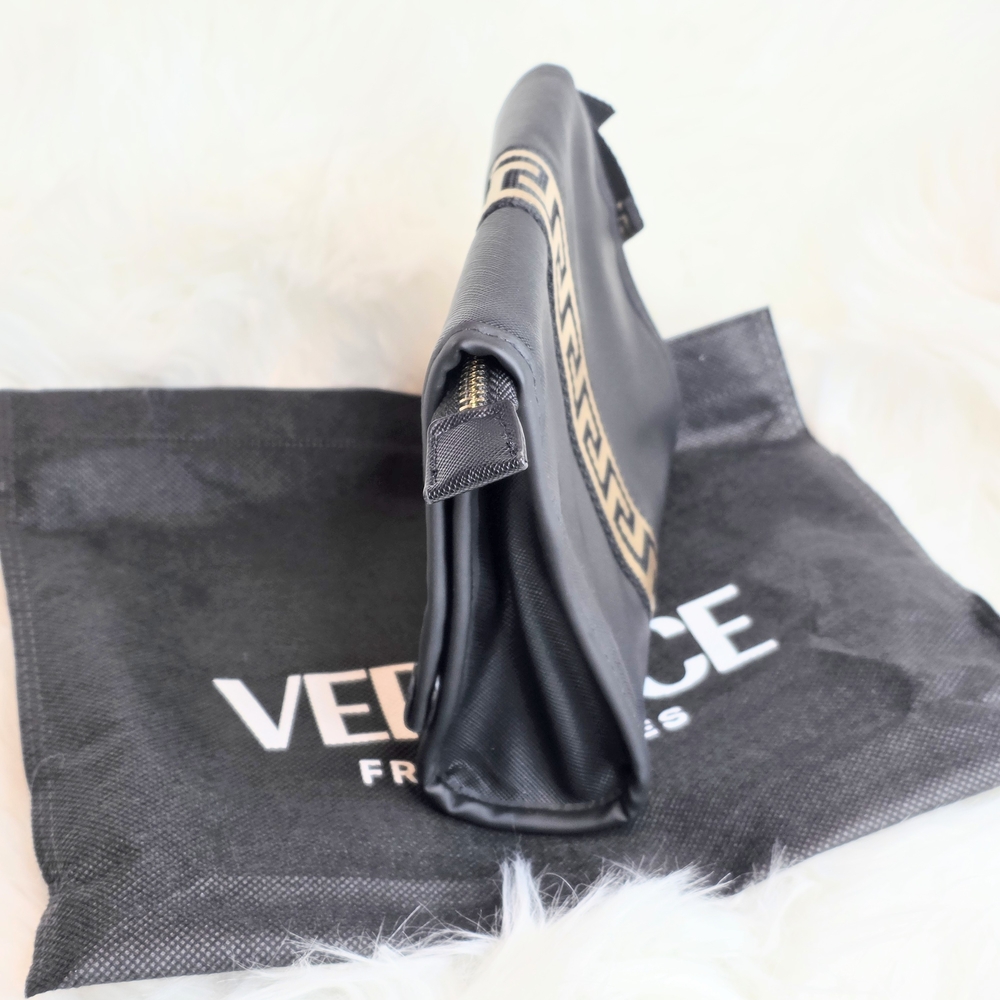 Versace Fragrance Clutch/Pouch/Makeup Bag New with Plastic on Hardware Dustbag - Picture 10 of 10